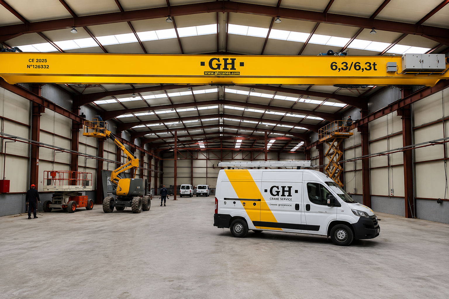 Heavy duty industrial overhead crane
