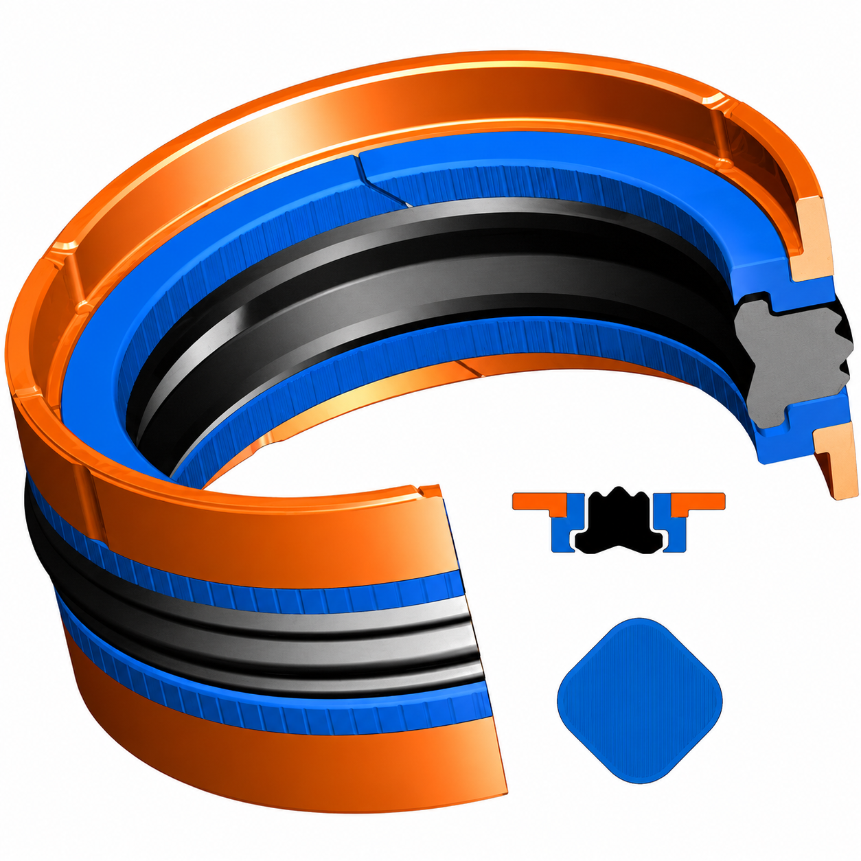 Hydraulic rod and piston seals